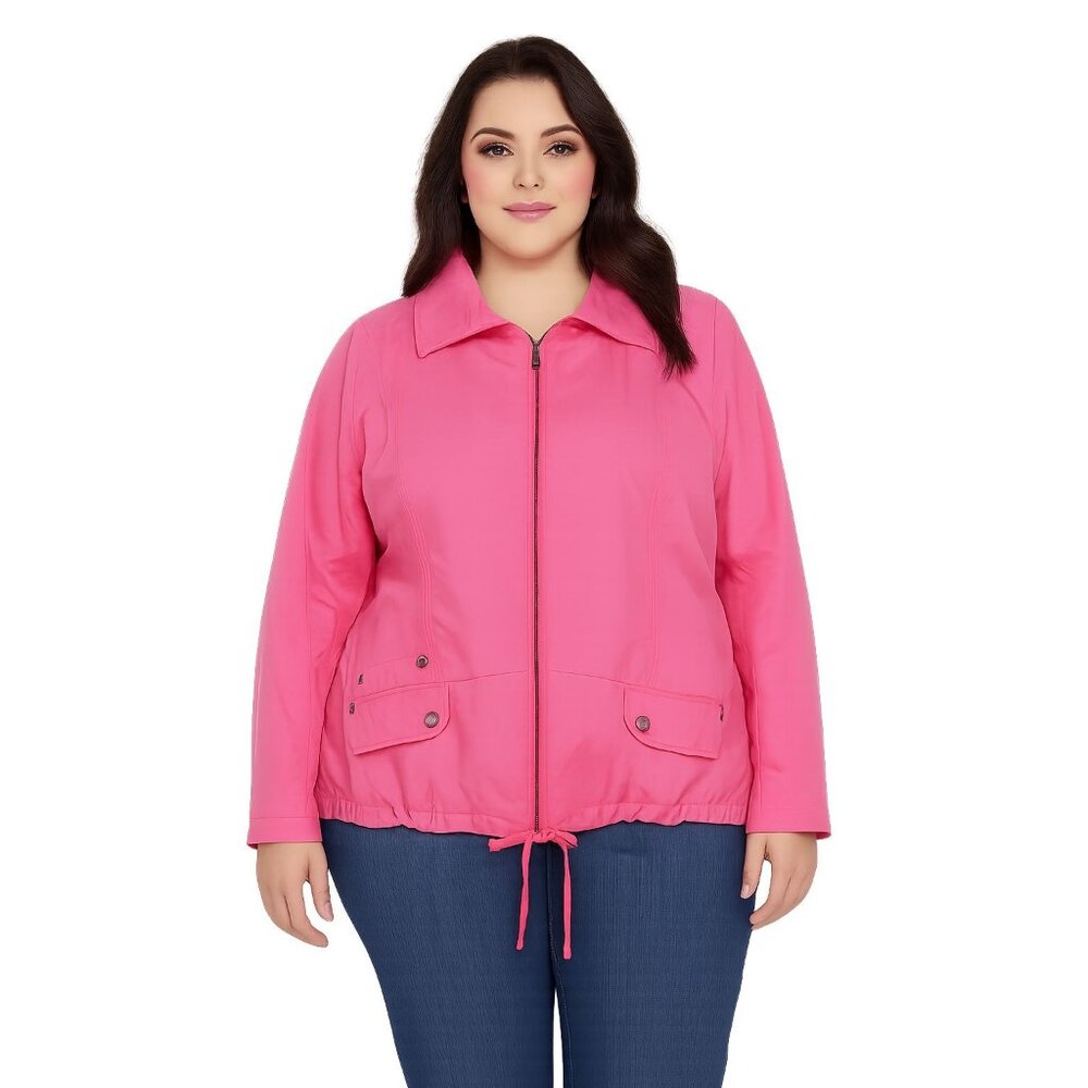 Chico's 3  Jacket Coat Windbreaker Pink Women's Woman's Size Large